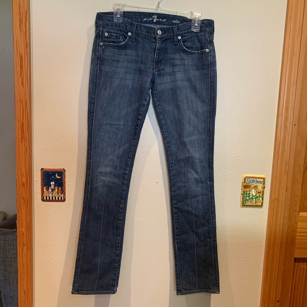 7 For All Mankind Edie Straight Leg Ankle …